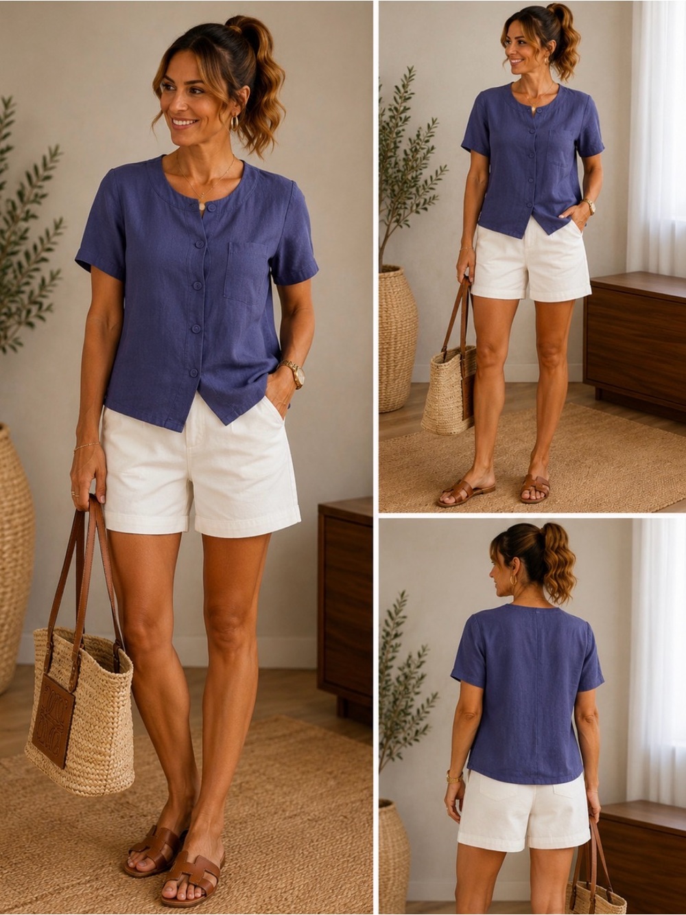 Tommy Hilfiger White Cotton Bermuda Shorts